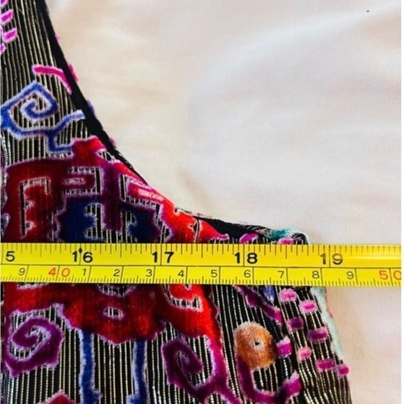 Anthropologie Moulinette Soeurs Linnea Silk Blend Velvet Burnout mini dress S - Picture 12 of 12